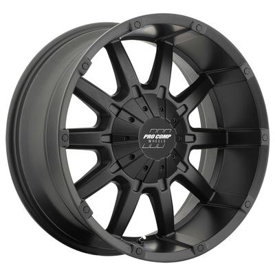 Pro Comp 50 Series 10 Gauge Satin Black Alloy Wheels